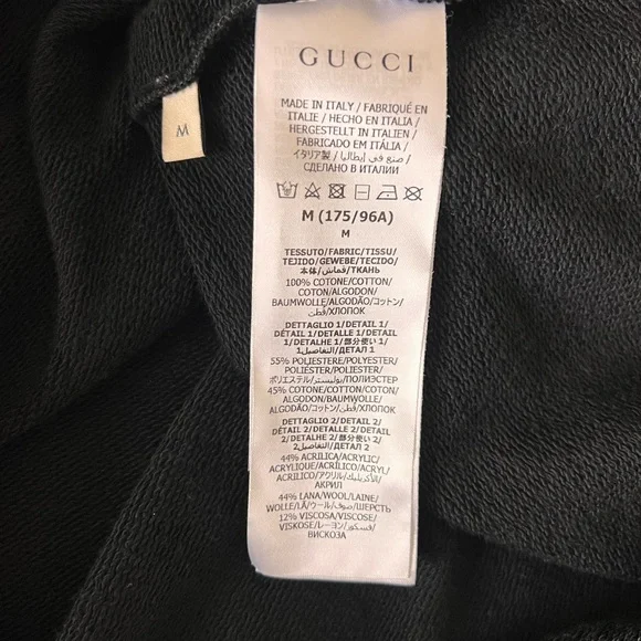 Gucci Black Hoodie with Green and Red Stripe - Picture 11 of 11
